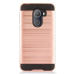Alcatel REVVL, Walters, A30 Fierce 2017 Armor Hybrid Case (Rose Gold)